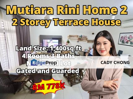 Mutiara Rini Home 2 Double Storey Terrace House For Sale, Johor, Skudai