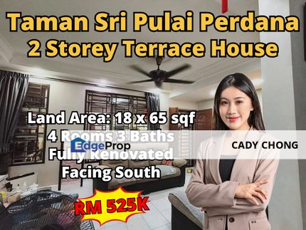 Taman Sri Pulai Perdana Double Storey Terrace House Fully Renovated For Sale, Johor, Skudai