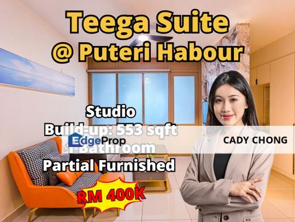 Teega Suites @ Puteri Harbour Studio Unit For Sale, Johor, 