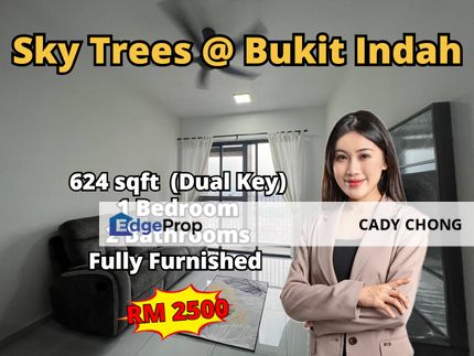 Sky Tress @ Bukit Indah 1 Bedroom (Dual Key) Fully Furnished For Rent, Johor, Nusajaya