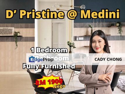 D'Pristine @ Medini 1 Bedroom Fully Furnished For Rent, Johor, Nusajaya