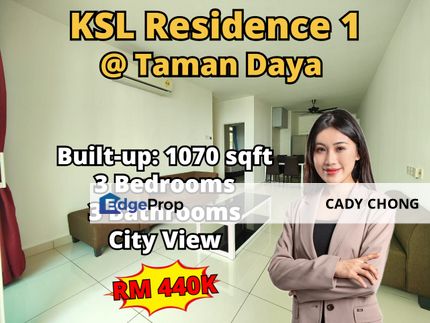 KSL Residence 1 @ Taman Daya Service Residence For Sale, Johor, Johor Bahru