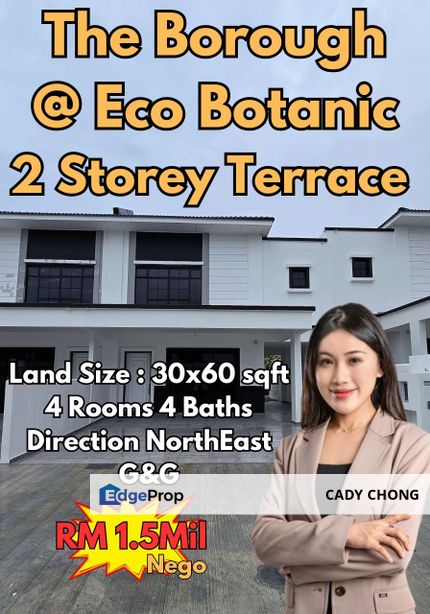 The Borough @ Eco Botanic 2 Double Storey Terrace House For Sale, Johor, 