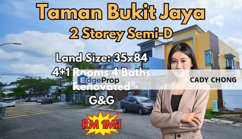 Taman Bukit Jaya Double Storey Semi-D Renovated Unit For Sale, Johor, Ulu Tiram