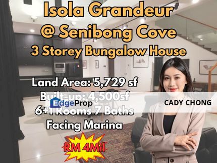 Isola Grandeur @ Senibong Cove 3 Storey Bungalow House For Sale, Johor, Masai