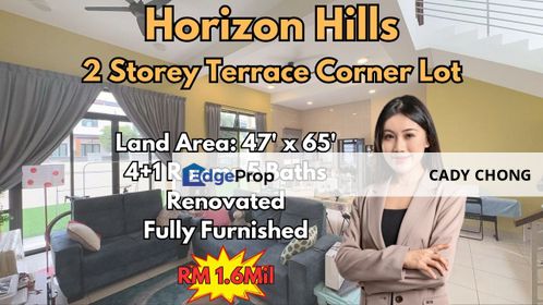 Horizon Hills Double Storey Terrace Corner Lot Fully Furnished & Renovated Unit For Sale, Johor, Horizon Hills