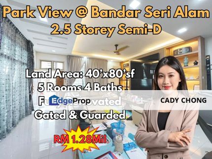 Park View @ Bandar Seri Alam 2.5 Storey Semi-D Fully Renovated Unit For Sale, Johor, Masai