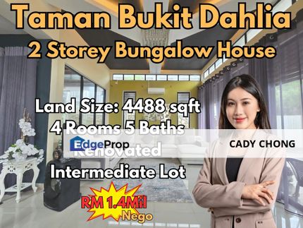 Taman Bukit Dahlia Double Storey Bungalow Renovated Unit For Sale, Johor, Pasir Gudang