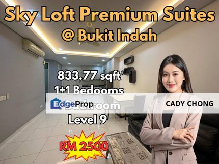 Sky Loft Premium Suites @ Bukit Indah 1+1 Bedrooms Fully Furnished For Rent, Johor, Johor Bahru