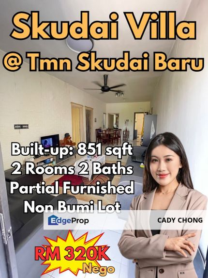 Skudai Villa @ Taman Skudai Baru For Sale, Johor, Skudai