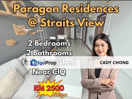 Paragon Residences @ Straits View 2 Bedrooms Fully Furnished For Rent, Johor, Johor Bahru