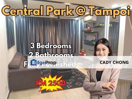 Central Park @ Tampoi 3 Bedrooms Fully Furnished For Rent, Johor, Johor Bahru