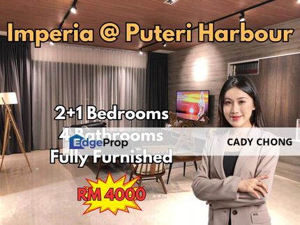 Imperia @ Puteri Harbour 2+1 Bedrooms Fully Furnished For Rent, Johor, Kota Iskandar