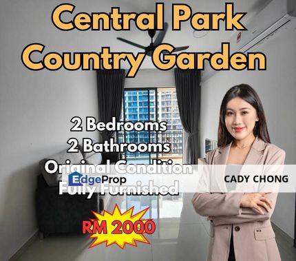 Country Garden Central Park 2 Bedrooms Fully Furnished For Rent, Johor, Johor Bahru