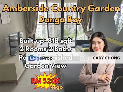 Amberside Country Garden @ Danga Bay 2 Bedrooms Garden View For Sale, Johor, Johor Bahru