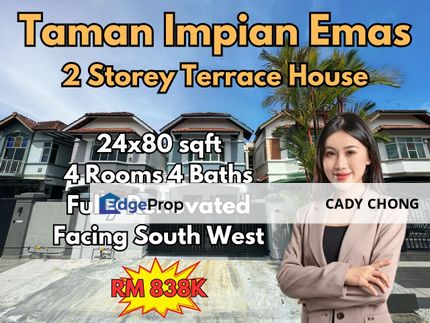 Taman Impian Emas Double Storey Terrace House Fully Renovated Unit For Sale, Johor, Skudai