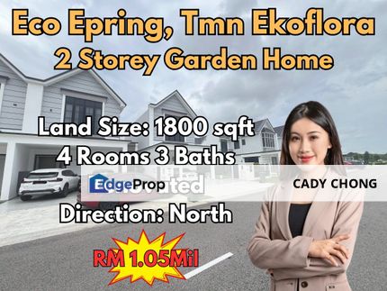 Eco Spring Double Storey Garden Home Renovated Unit For Sale, Johor, Johor Bahru