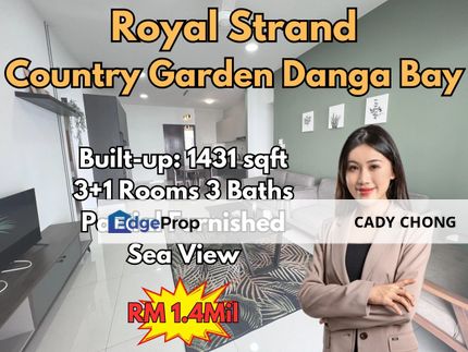 Royal Strand @ Country Garden Danga Bay 3+1 Bedrooms Sea View For Sale, Johor, Johor Bahru