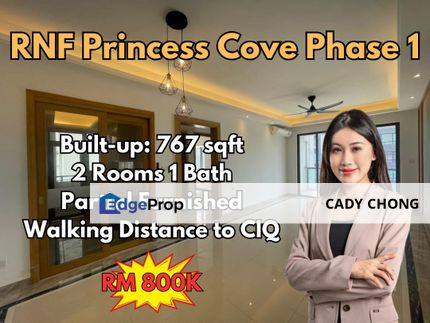 R&F Princess Cove Phase 1 @ Walking distance to CIQ For Sale, Johor, Johor Bahru