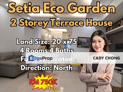 Setia Eco Garden Double Storey Terrace House Fully Renovated Unit For Sale, Johor, Gelang Patah