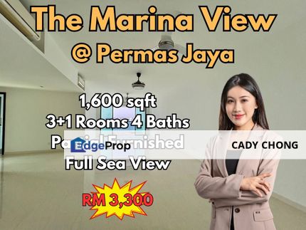 The Marina View @ Permas Jaya 3+1 Bedrooms Partial Furnished For Rent, Johor, Permas Jaya/Senibong