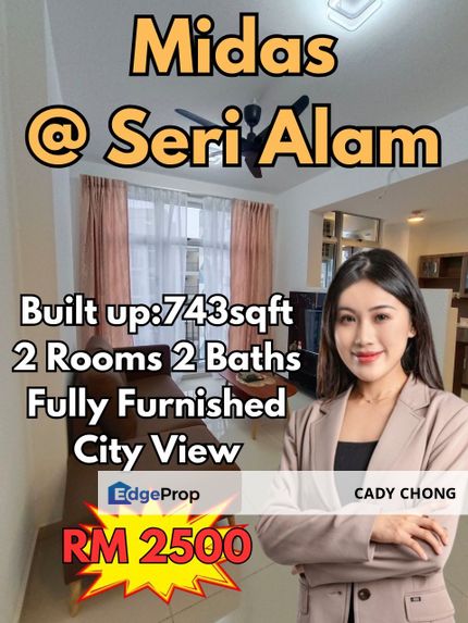 Midas @ Seri Alam 2 Bedrooms Fully Furnished For Rent, Johor, Pasir Gudang