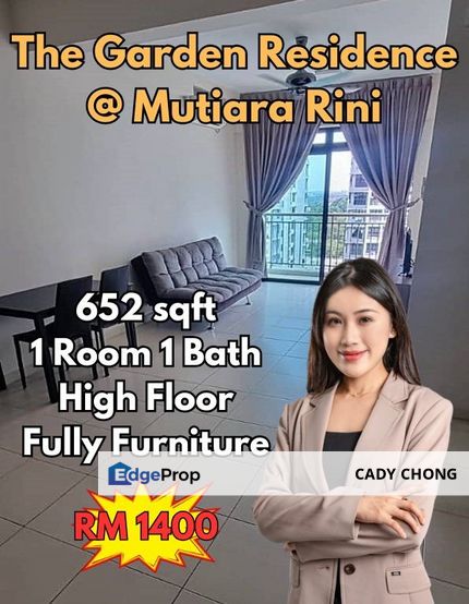 The Garden Residence 1 Bedroom Fully Furnished For Rent, Johor, Skudai