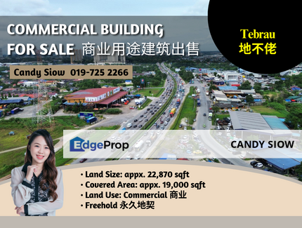 Tebrau Roadside GFA 19k Commercial Building, Johor, Johor Bahru