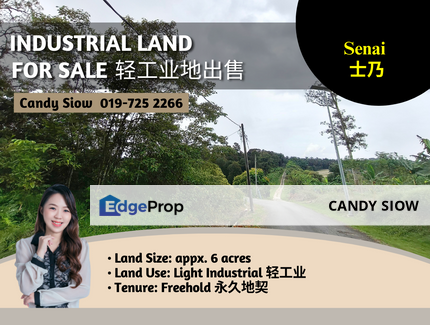 Senai 6 acres Light Industrial Land, Johor, Senai
