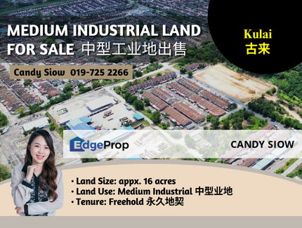 Kulai 16 acres Medium Industrial Land, Johor, Kulai
