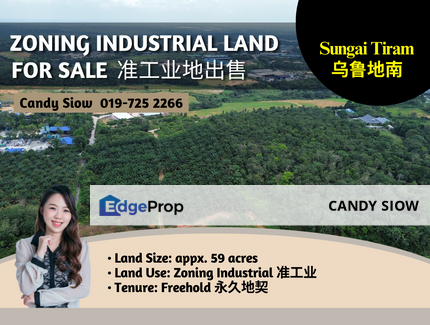 Sungai Tiram 59 acres Zoning Industrial Land, Johor, Ulu Tiram