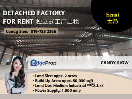 Senai 50k 1000 amp Detached Factory, Johor, Senai