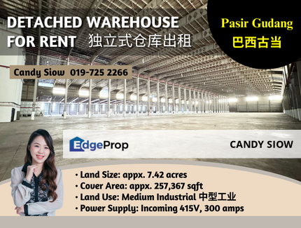Pasir Gudang BUA 257k Detached Warehouse, Johor, Pasir Gudang