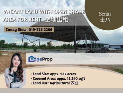 Senai 1.12 acres Vacant Land With Open Shade Area, Johor, Kulai