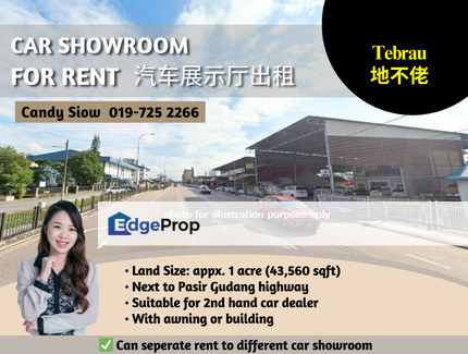 1 acre Tebrau Car Dealer Showroom, Johor, Johor Bahru