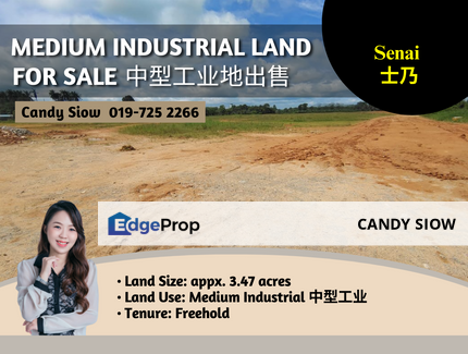 Seelong Senai 3.47ac Medium Industrial Land, Johor, Senai