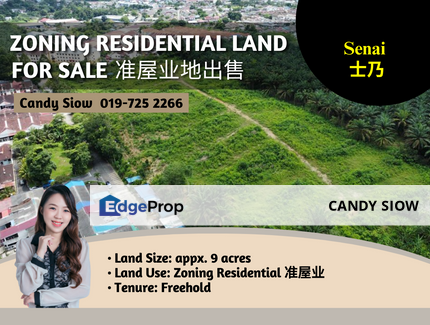 Senai 9ac zoning Residential Land, Johor, Senai