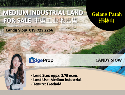 Gelang Patah 3.75ac Medium Industrial Land, Johor, Gelang Patah