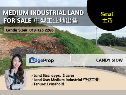 Senai 2ac Medium Industrial Land Overview, Johor, Senai