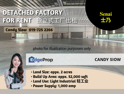 Senai BUA 55k 1000 amp Detached Factory, Johor, Senai