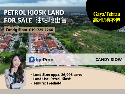 Gaya Tebrau Area 26k sqft Petrol Kiosk Commercial Land, Johor, Ulu Tiram