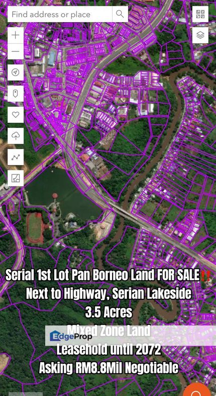 LAND AT LAKESIDE SERIAN FOR SALE, Sarawak, Serian