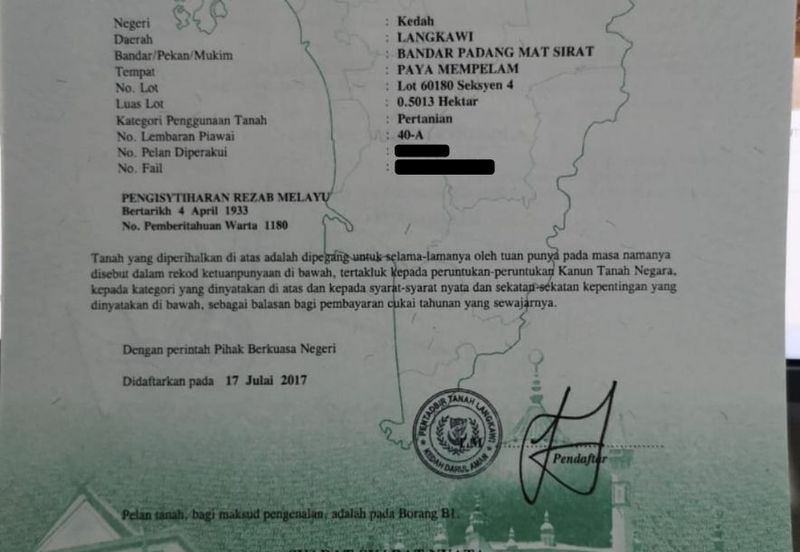 Tanah Pertanian Langkawi