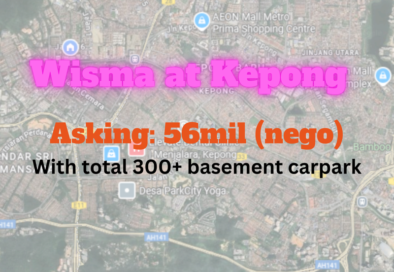 Freehold Wisma Kepong Menjalara, Hot Demand Area, Easy Access via LDP, DUKE