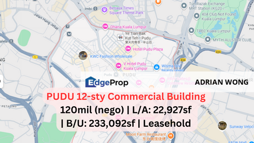 12-storey Commercial Building Main Road Jalan Pudu, Kuala Lumpur, Pudu