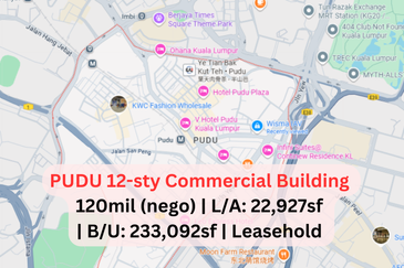 12-storey Commercial Building Main Road Jalan Pudu