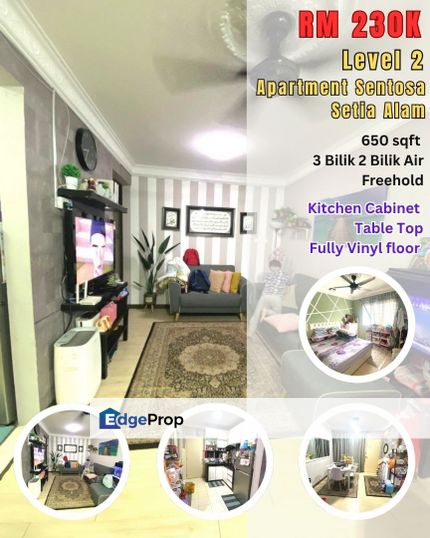 Level 2 Renovated Pangsapuri Sentosa Setia Alam, Selangor, Setia Alam/Alam Nusantara