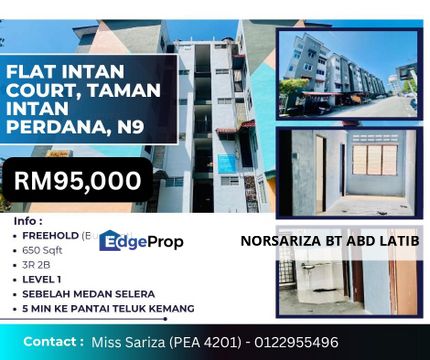 Level 1 Flat Intan Court Tmn Intan Perdana Teluk Kemang PF, Negeri Sembilan, Sri Rusa