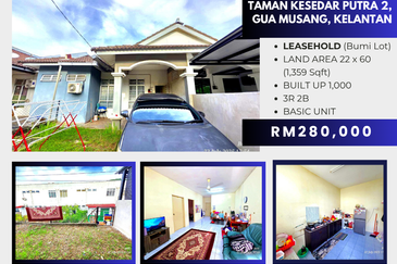 Teres Setingkat Taman Kesedar Putra 2, Gua Musang Kelantan