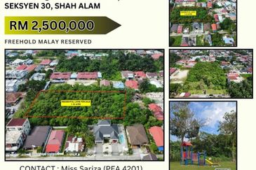 TANAH LOT BANGUNAN 1.33 EKAR di JALAN HAJI SAID, Seksyen 30 Shah Alam